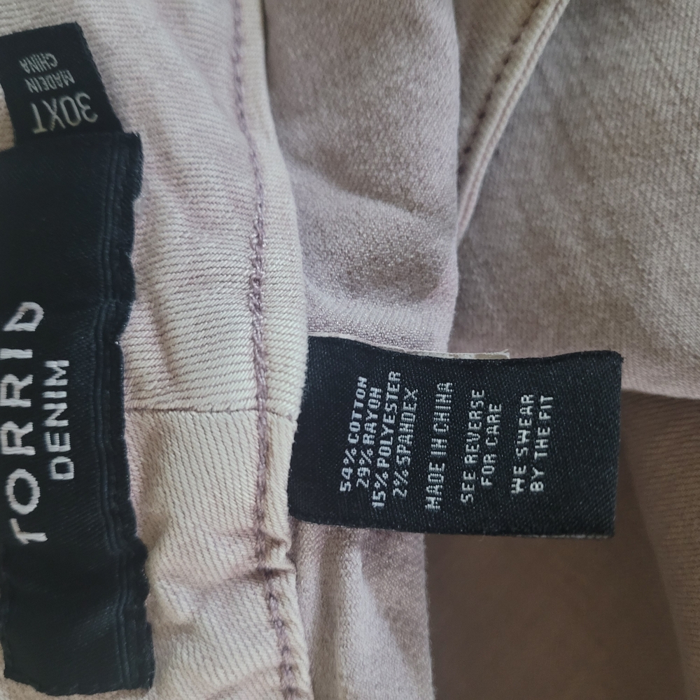 Torrid Blush Pink Jeggings - Picture 2 of 5